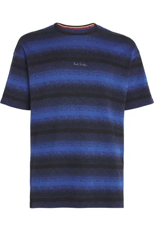 Paul Smith Cotton-Blend Gradient Stripe Logo T-Shirt