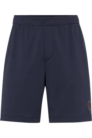 Brunello Cucinelli Cotton Interlock Logo Shorts