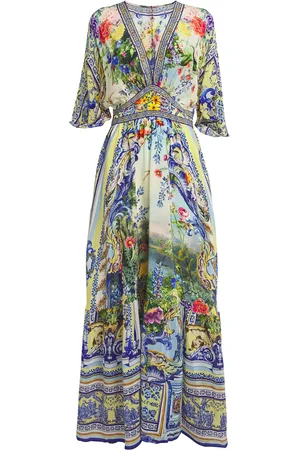 Camilla Silk Printed Maxi Dress