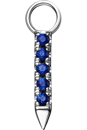 Maria Tash Diamond and Sapphire Eternity Bar Earring Charm