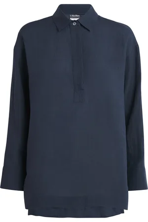Max Mara Linen Long-Sleeve Shirt