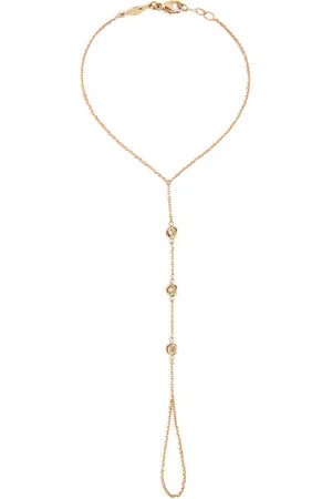 JACQUIE AICHE Yellow and Diamond Spaced Out Finger Bracelet