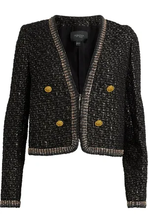 Giambattista Valli Tweed Sequinned Blazer