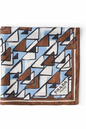 Prada Silk Triangle Print Scarf