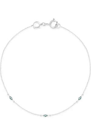 Astrid & Miyu White Gold and Alexandrite Marquise Bracelet
