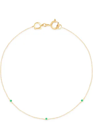 Astrid & Miyu Yellow and Emerald Charm Bracelet