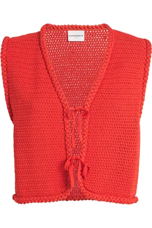 Claudie Pierlot Crochet Cardigan Vest