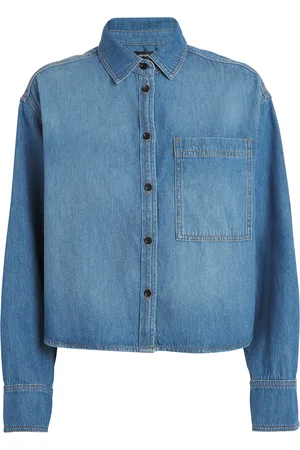 ME+EM Cropped Denim Shirt