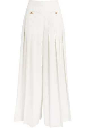 Claudie Pierlot Pleated Wide-Leg Trousers