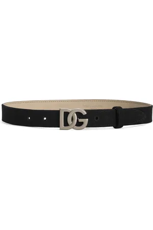 Dolce & Gabbana Canvas Logo Buckle Belt