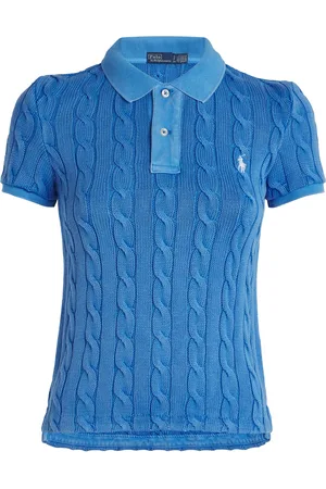 Ralph Lauren Cotton Cable-Knit Polo Shirt