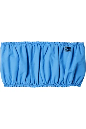 Miu Miu Cotton Poplin Bandeau Top