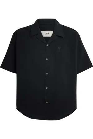 Ami Cotton Logo Short-Sleeve Shirt