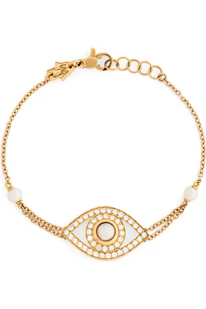 NETALI NISSIM Yellow , Diamond and Quartz Protected Eye Bracelet