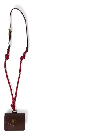 Miu Miu Leather-Cord Bag Charm