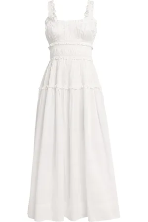 Doen Marianne Shirred Midi Dress
