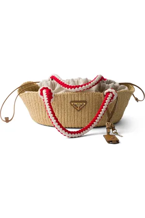 Prada Small Crochet Top-Handle Bag