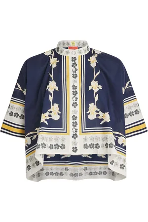 La DoubleJ Cotton Poplin Printed Blouse