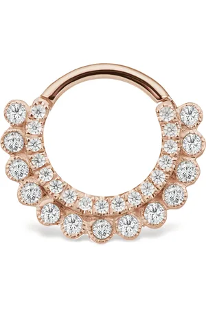 Maria Tash Gold Invisible Diamond Apsara Hoop Earring