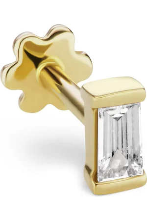 Maria Tash Diamond Baguette Threaded Stud Earring