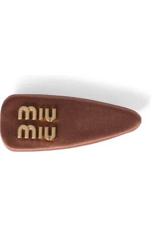 Miu Miu Satin Logo Hair Clip