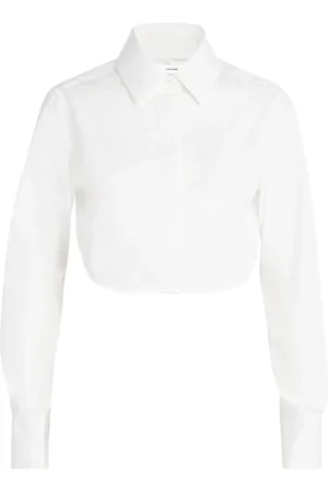 Frame Cotton The Saturday Cropped Shirt