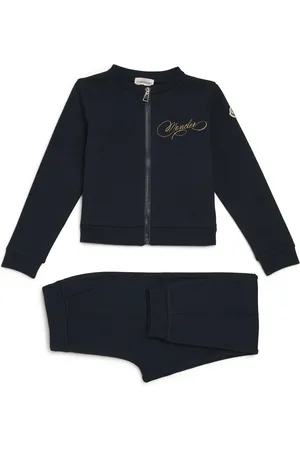 Moncler Logo Zip-Up Sweatshirt and Sweatpants Set