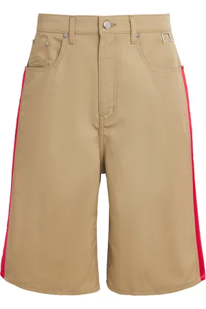 Rhude X Harrods Cotton Wide-Leg Shorts