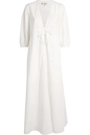 Frame Organic Cotton The Cinched Midi Dress