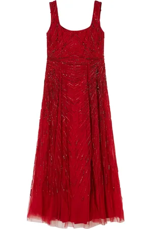 Persona by Marina Rinaldi Tulle Embellished Maxi Dress