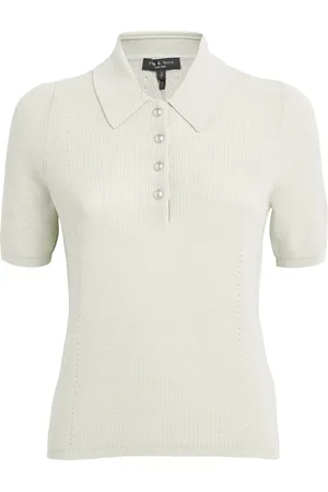 RAG&BONE Cotton-Cashmere Darcey Polo Sweater