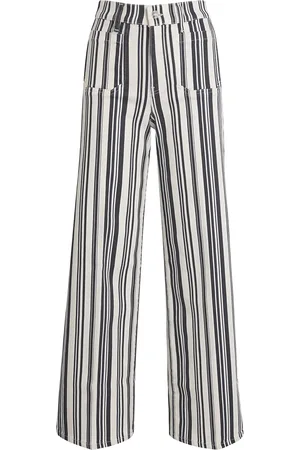 Frame Stripe Le Slim Palazzo Wide-Leg Jeans