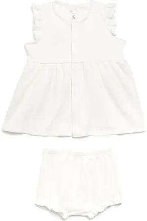 Petit Bateau Cotton Dress and Bloomers Set