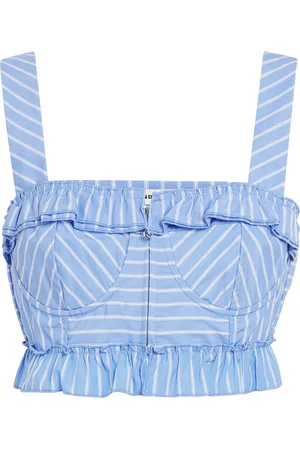 Sandro Stripe Crop Top