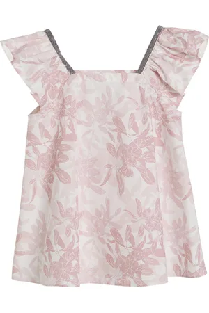 Brunello Cucinelli Cotton Floral Blouse
