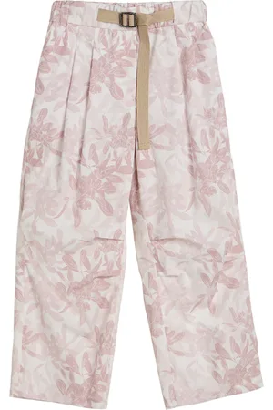 Brunello Cucinelli Cotton Floral Trousers
