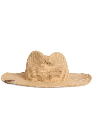 Max Mara Raffia Fedora Hat