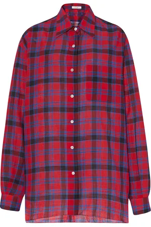 The Row Nesson Cotton Check Shirt
