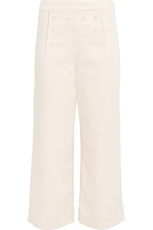 Claudie Pierlot Cropped Straight Tailored Trousers