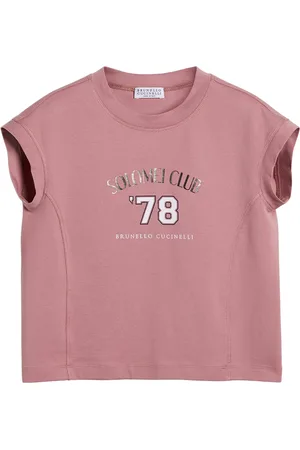 Brunello Cucinelli Cotton Jersey Printed T-Shirt