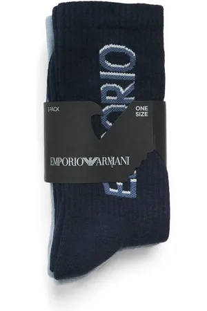 Emporio Armani Ribbed Logo Socks