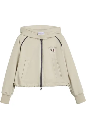 Brunello Cucinelli Stretch-Cotton Zip-Up Hoodie