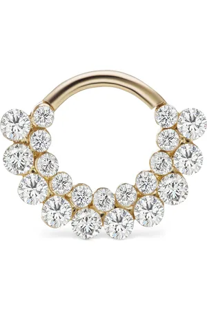 Maria Tash Yellow Invisible Diamond Apsara Hoop Earring
