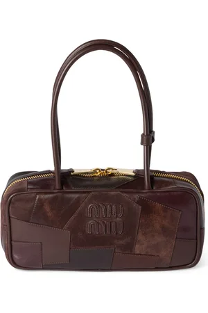 Miu Miu Leather Beau Patchwork Top-Handle Bag