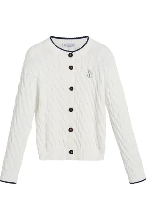 Brunello Cucinelli Cable-Knit Cotton Cardigan