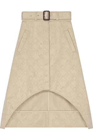 Givenchy Belted Midi Trench Skirt