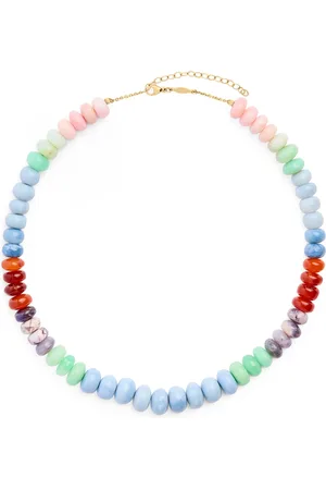 JACQUIE AICHE Yellow and Opal Beaded Necklace