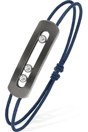 MESSIKA Graphite Titanium and Diamond Move Bracelet