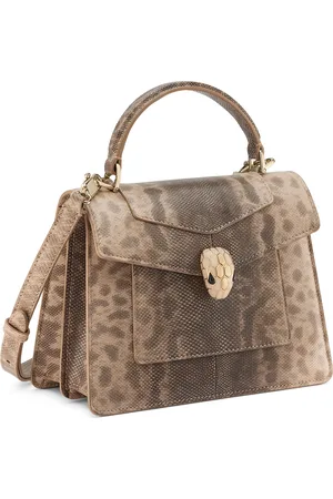 Bvlgari Small Leather Serpenti Forever Top-Handle Bag