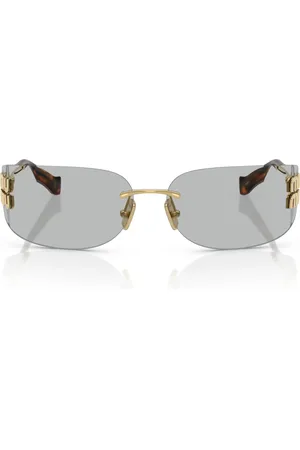 Miu Miu Metal Frameless Sunglasses